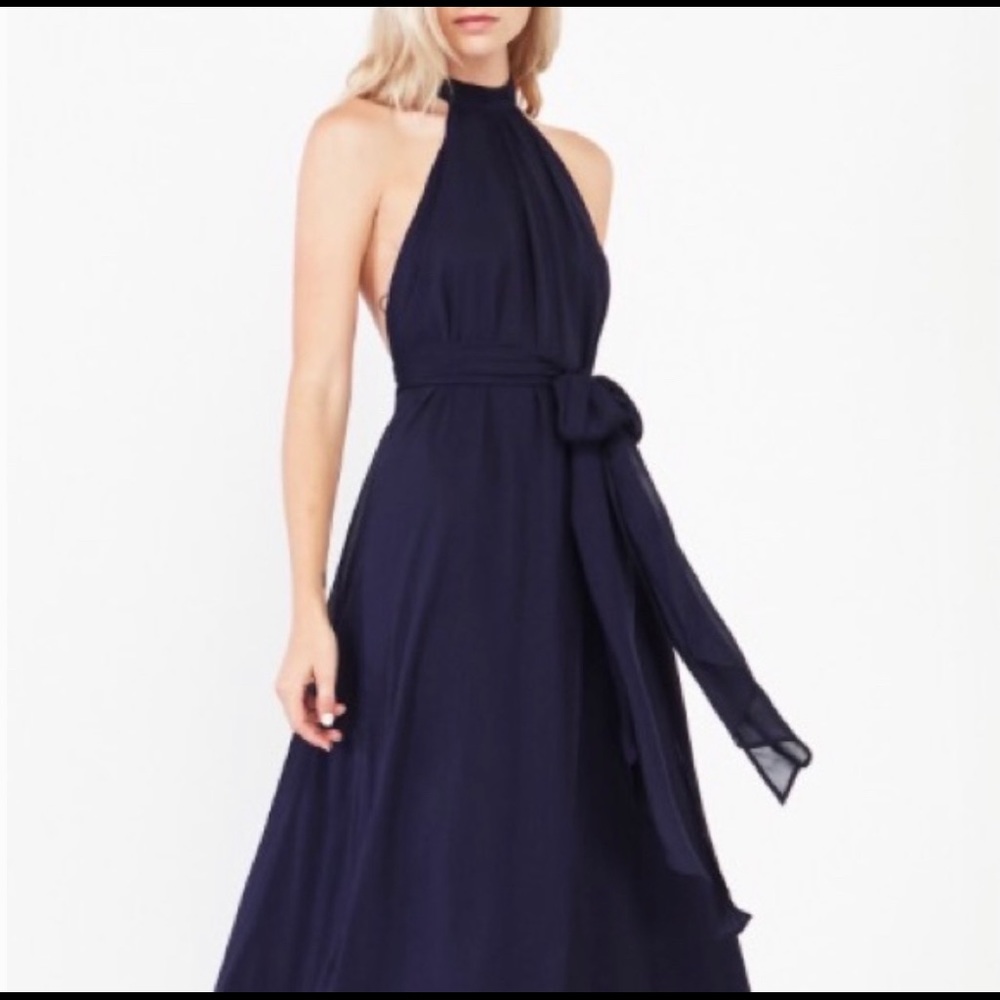 Reformation Navy Blue Isabel dress XS/S